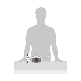 Glass lid on Cuisinart saucepan to monitor simmering