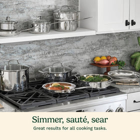 Cuisinart Chef's Classic steel 10-inch skillet for versatile weeknight cooking.