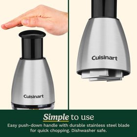 Close-up of the Cuisinart chopper blade showing sharp stainless edge