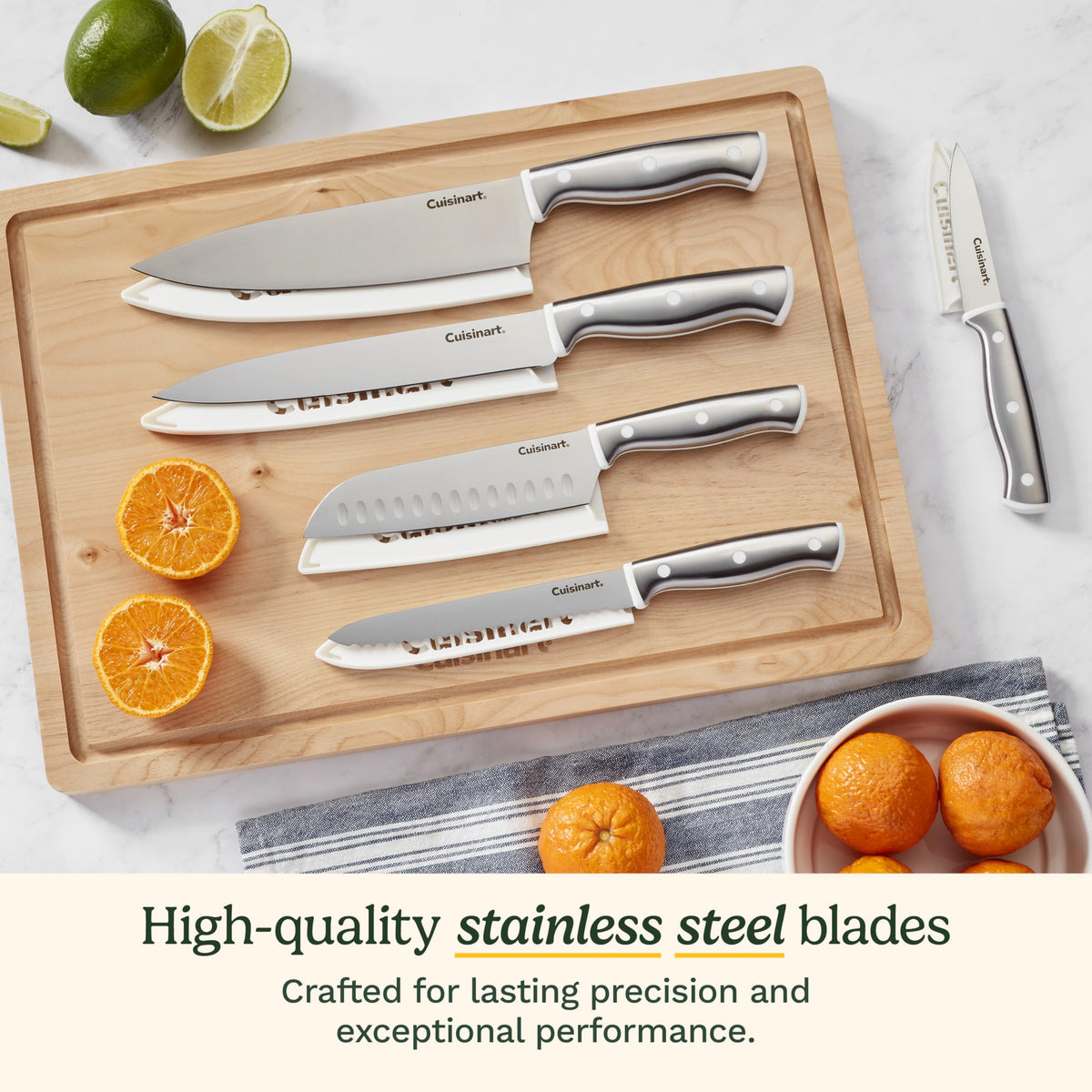 Cuisinart Classic ColorCore 6-inch serrated utility knife for clean slicing
