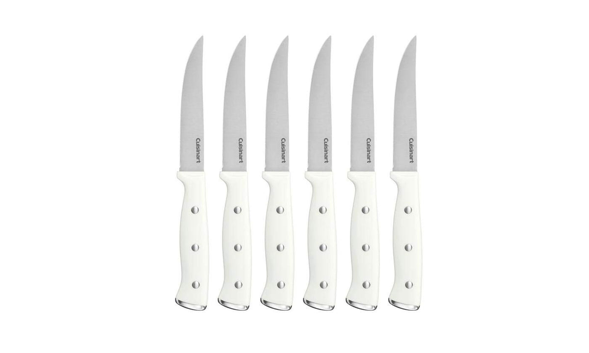 Cuisinart Classic Forged Triple Rivet steak knife set for precise slicing and durable performance