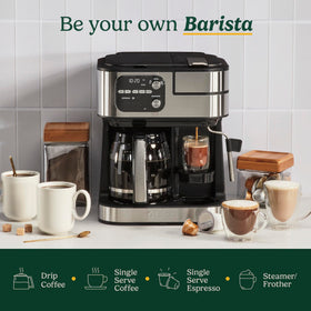 Cuisinart Coffee Center Barista Bar 4-in-1 brewing area for versatile coffee options.