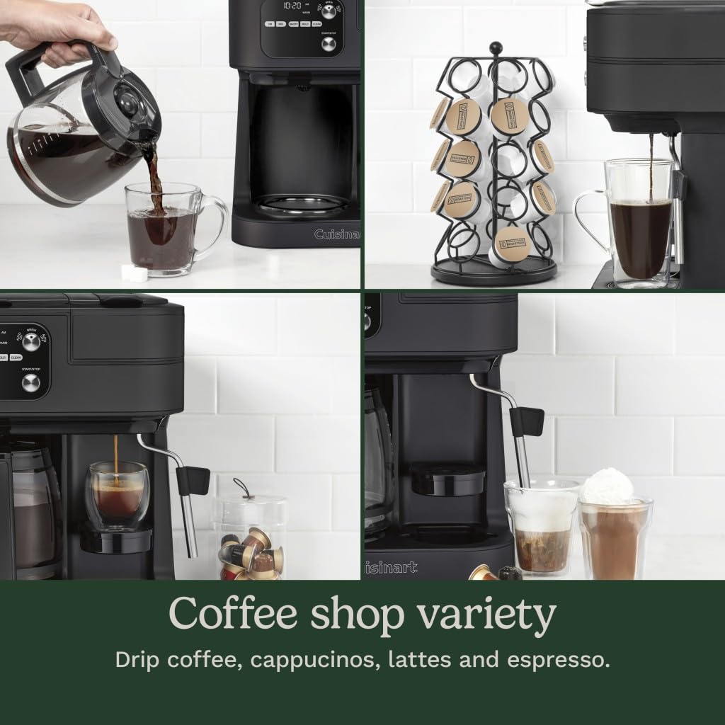 Cuisinart Coffee Center Barista Bar keep-warm feature display, preserving freshness between servings.