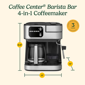 Cuisinart Coffee Center Barista Bar Nespresso capsule compatibility for espresso variety at home.