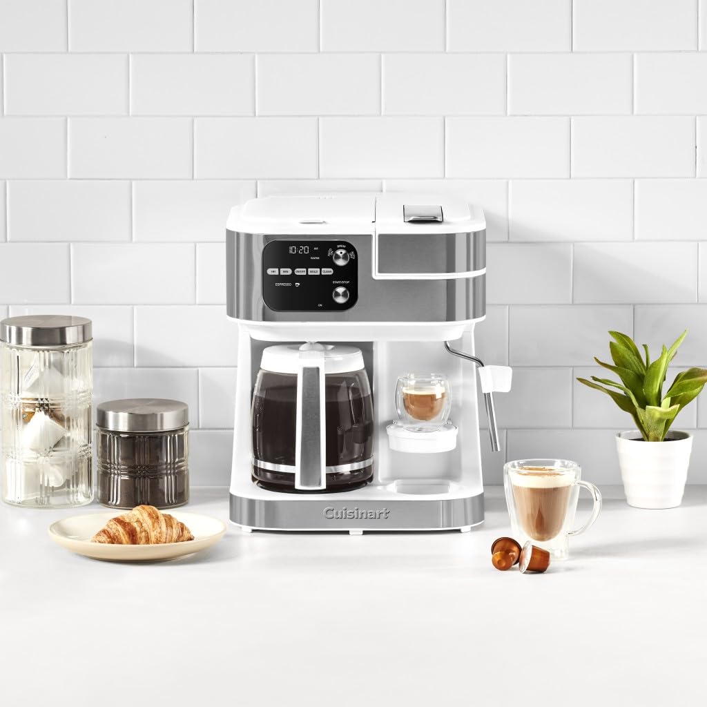 Cuisinart Coffee Center Barista Bar in sleek white for modern kitchens.