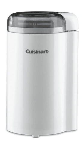 Cuisinart coffee grinder with stainless steel blades and bowl for consistent grind results.