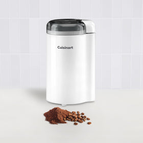 Cuisinart coffee grinder compact teardrop design to save counter space.
