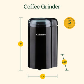 Cuisinart Coffee Grinder cord storage keeps your workspace tidy.