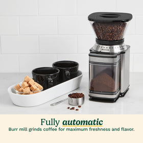 Cuisinart coffee grinder removable grind chamber for simple cleaning.