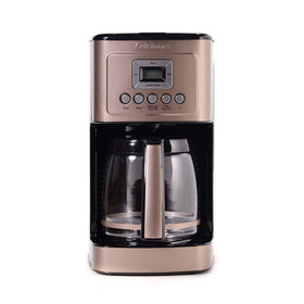 Cuisinart coffee maker with 14-cup glass carafe in umber finish for family-ready brews.