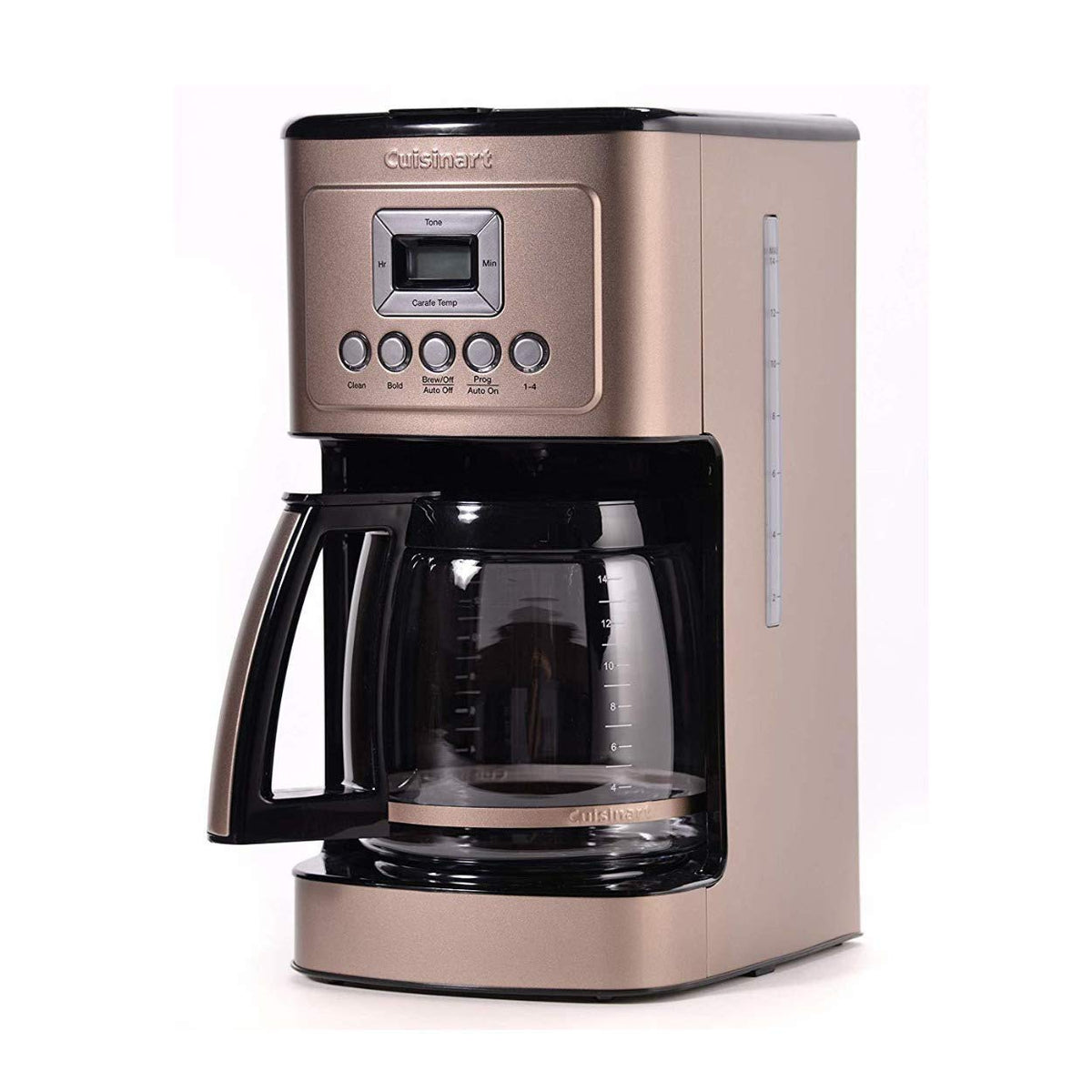 Cuisinart coffee maker with brew strength control for regular or bold flavor.