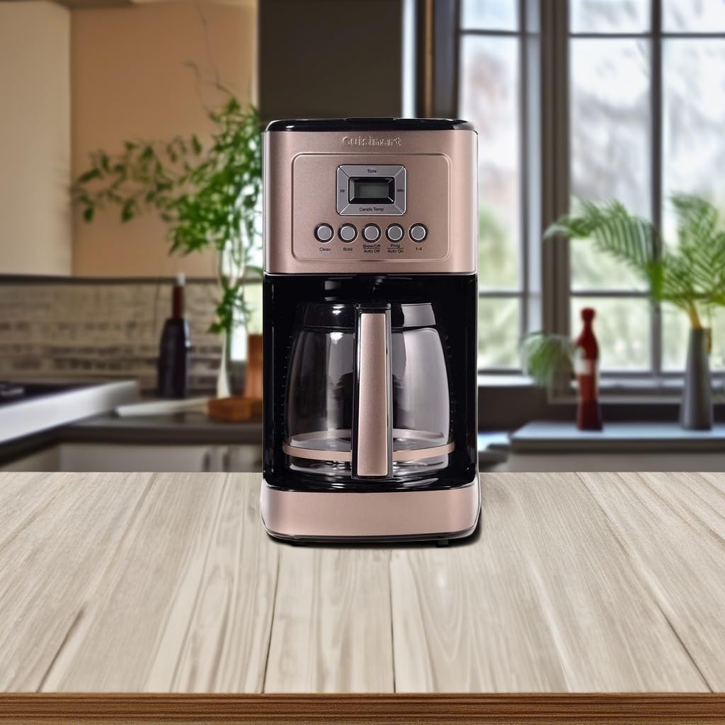 Cuisinart water window helps accurate filling for consistent brews.