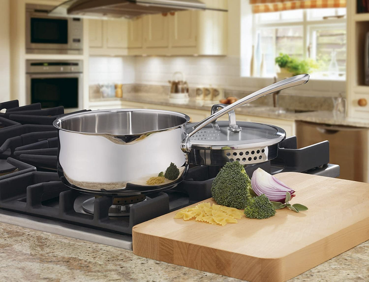 Cuisinart Contour stainless design with stay-cool handles for confident control