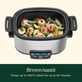 Cuisinart Cook Central 6-quart nonstick pot browns and sautés evenly