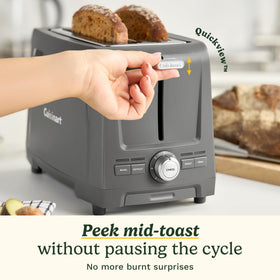 Cuisinart Core Collection toaster one slice technology for balanced browning