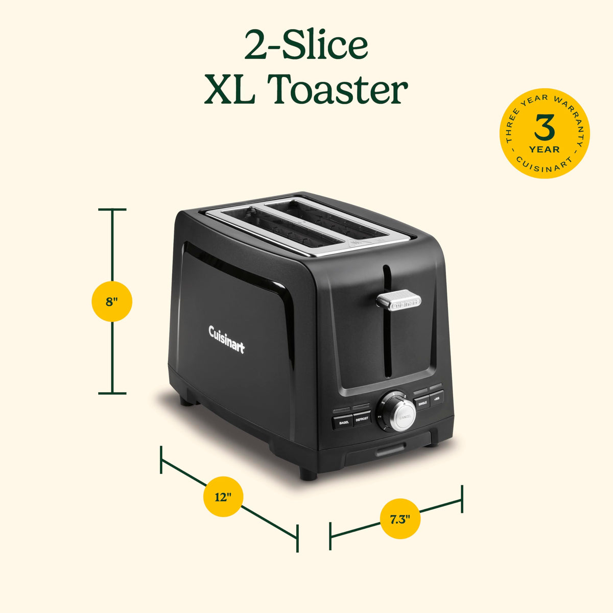 Cuisinart Core Collection compact design fits neatly on your counter.