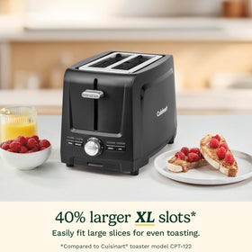 Cuisinart Core Collection toaster with High-Lift Quickview mid-toast checks.