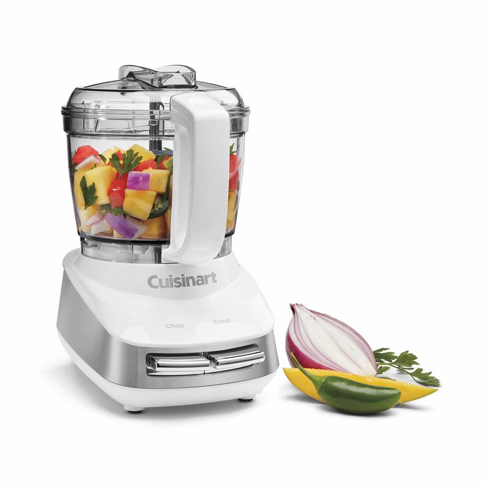 Cuisinart Core Custom mini chopper bowl shows 4-cup capacity for small-batch prep.