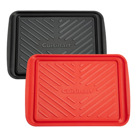 Cuisinart CPK-210 red prep tray for raw meat makes grill transfer easy