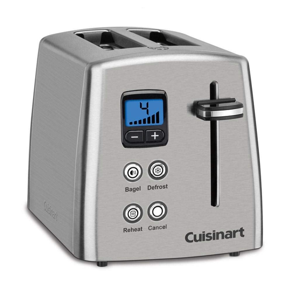Cuisinart CPT-415P1 countdown toaster demonstrating bagel setting for balanced heat