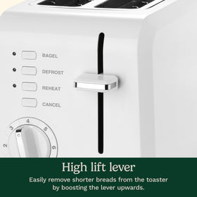 Cuisinart CPT-122 removable crumb tray for easy cleanup after toasting