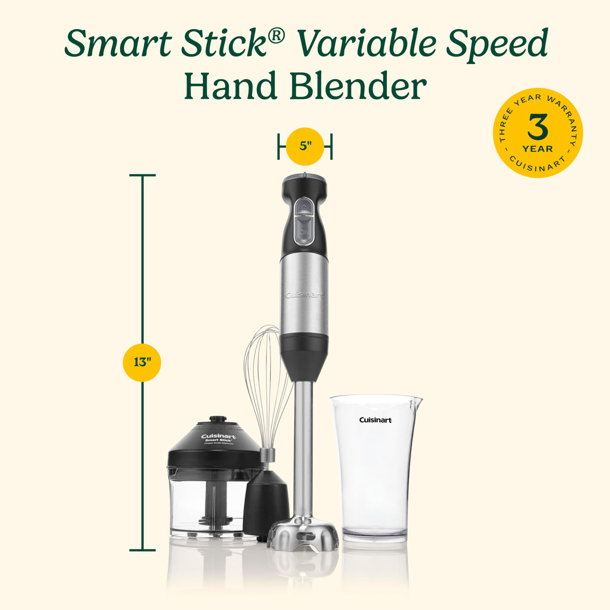 Cuisinart CSB-179 variable speed dial enables versatile blending.