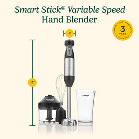 Cuisinart CSB-179 variable speed dial enables versatile blending.