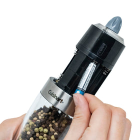 Cuisinart CSS-2424 six AAA batteries power the auto-light.