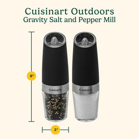 Cuisinart CSS-2424 blue LED light illuminates seasoning at night.