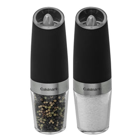 Cuisinart CSS-2424 night grilling setup with gravity grinder.