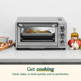 Cuisinart TOB-40N side panel view showing compact countertop design