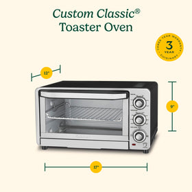 Cuisinart TOB-40N wire rack supports broiling and roasting