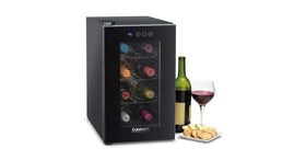 Cuisinart CWC-800CEN bottle rack arrangement for organized storage.