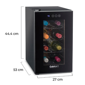 Cuisinart CWC-800CEN touchscreen control panel simplifies temperature and lighting.
