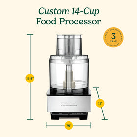 Cuisinart DFP-14BCNY recipe book included for meal inspiration.
