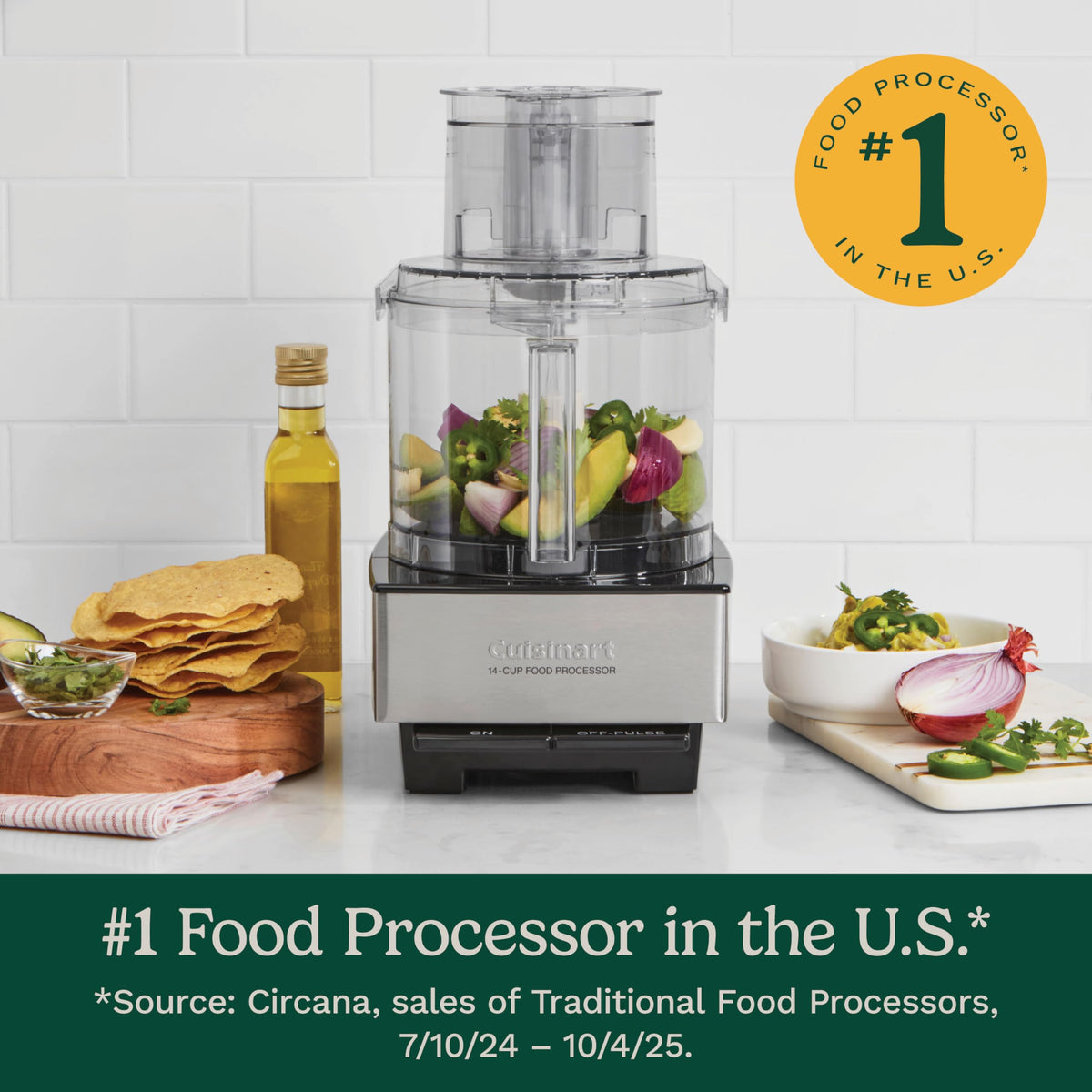 Cuisinart DFP-14BCNY stainless steel discs for precise results.