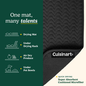 Two-pack Cuisinart drying mats ready for multiple areas in the kitchen.