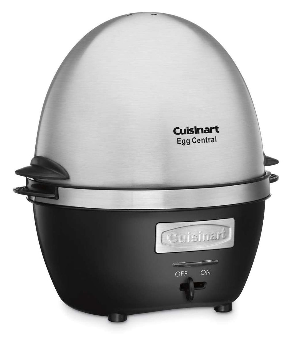 Cuisinart Egg Central with ten eggs cooking for quick breakfasts