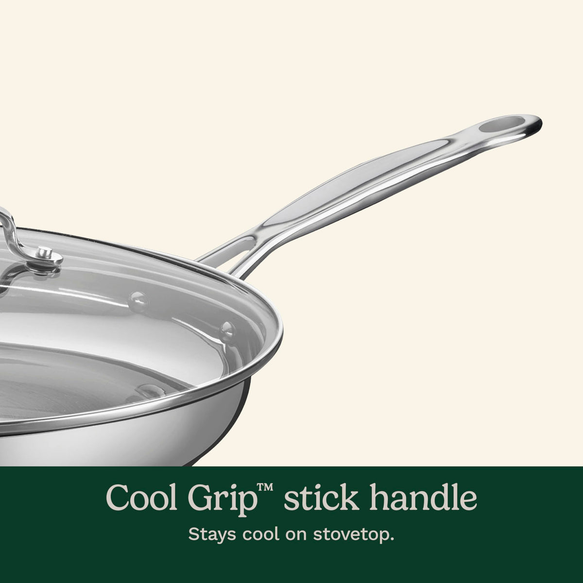 Cuisinart skillet with encapsulated base delivers fast, uniform heat across the surface