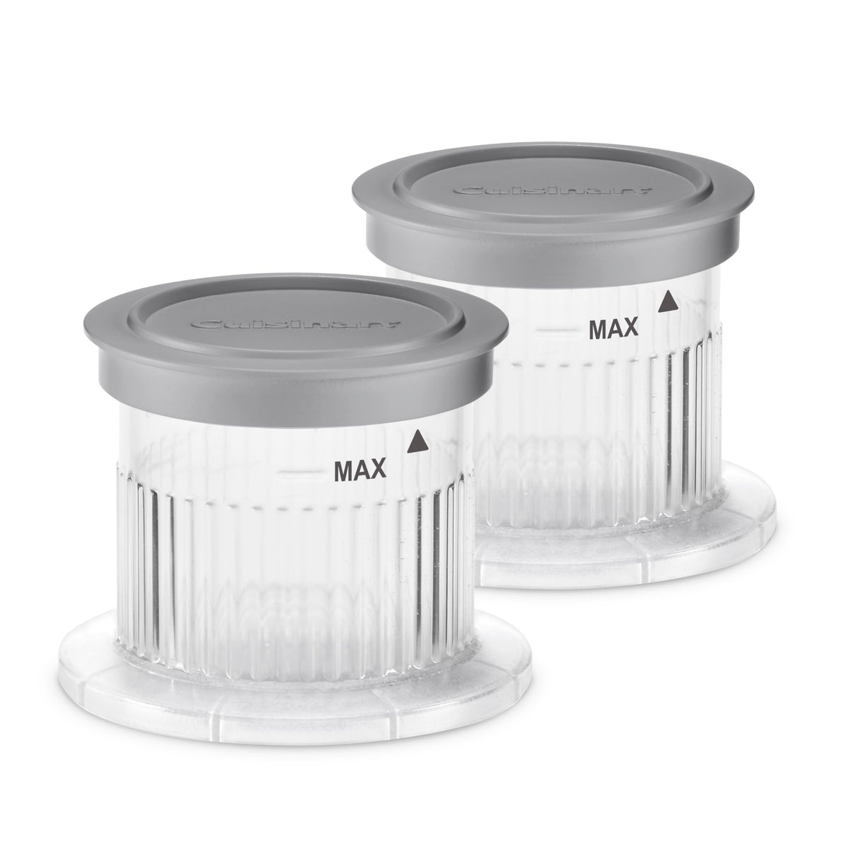 Cuisinart FastFreeze dessert cups with lids, ideal for portioned freezing.