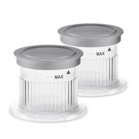 Cuisinart FastFreeze dessert cups with lids, ideal for portioned freezing.