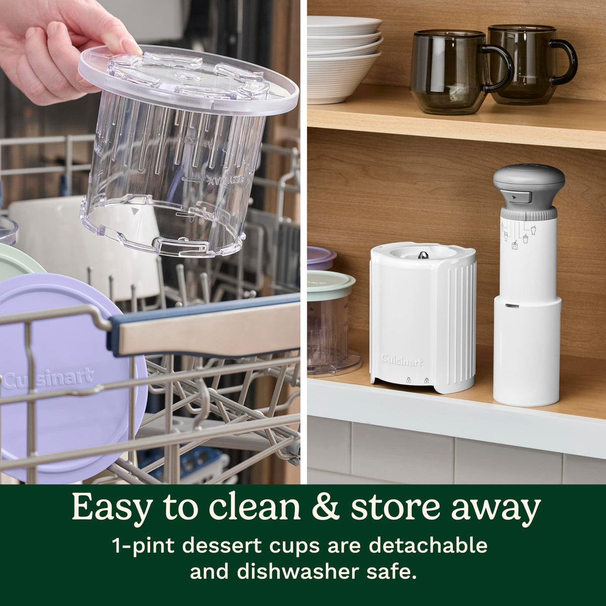 Cuisinart FastFreeze MAX compact design fits kitchens with limited space.