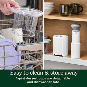 Cuisinart FastFreeze MAX compact design fits kitchens with limited space.