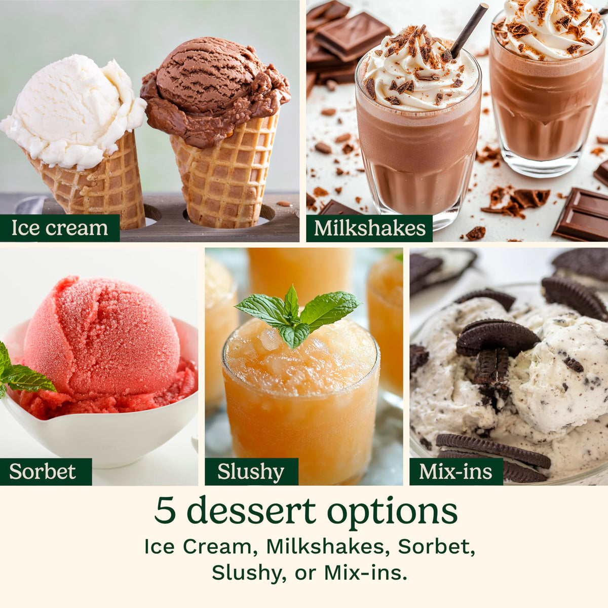 Cuisinart FastFreeze MAX freeze wand helps quick, smooth desserts.