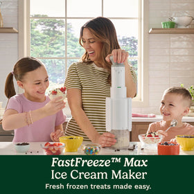 Cuisinart FastFreeze MAX two-pint cups enable shared, personalized dairy-free treats.