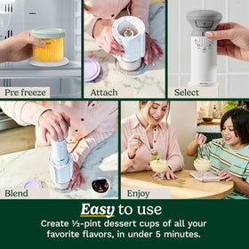 Cuisinart FastFreeze supports milkshakes and sorbet for healthy indulgence.