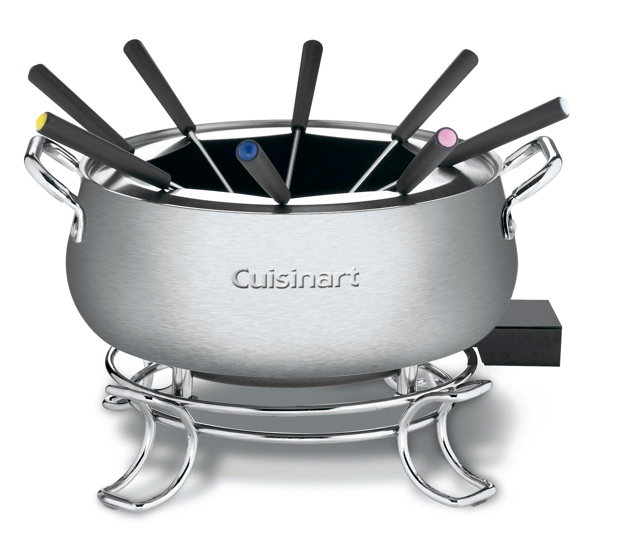 Cuisinart fondue pot base with adjustable heat for precise fondue control.