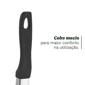 Cuisinart food mill showing soft-grip handle for easy turning.