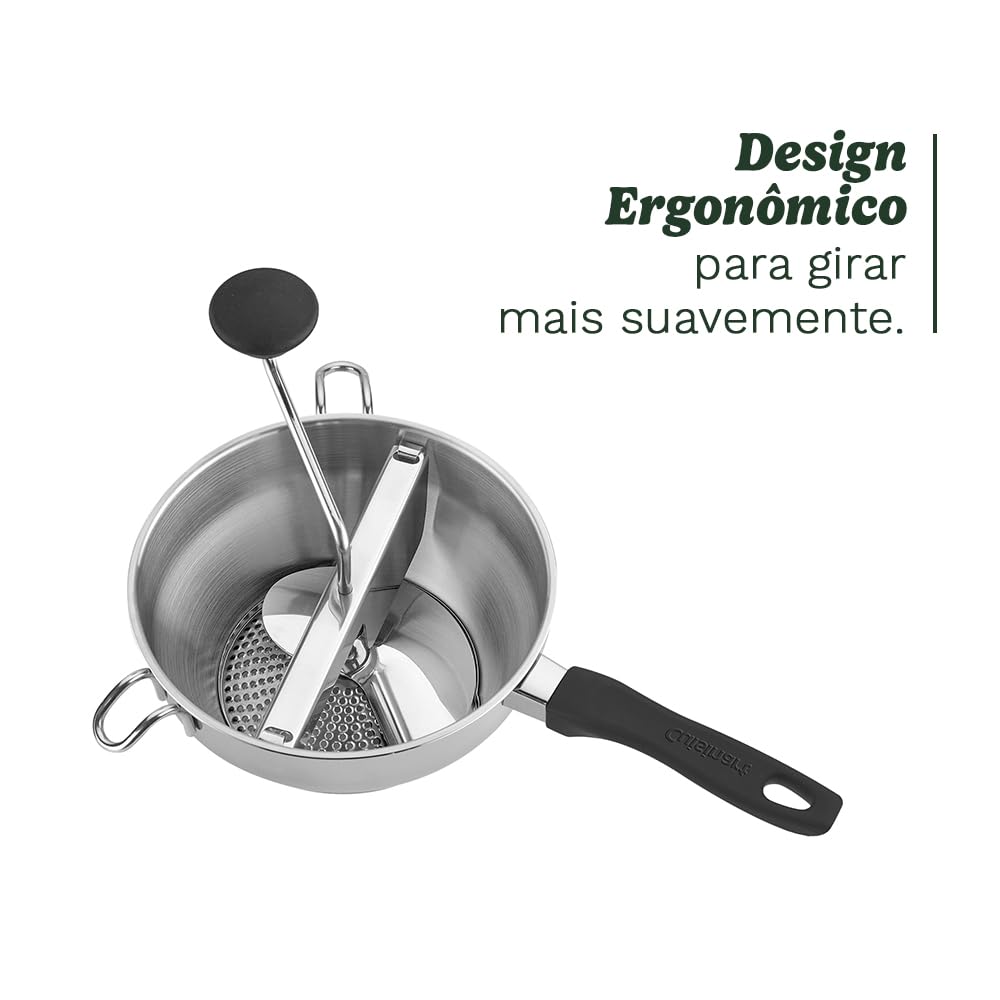 Cuisinart food mill with medium disc for smooth purées and gnocchi prep.