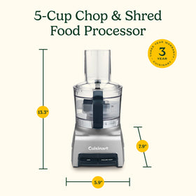 Cuisinart FP-5 storage-friendly design saves counter space